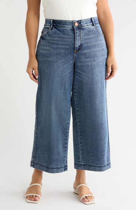 Gracie Skyrise Double Side Seam Wide Leg Jeans
