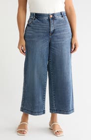 Wit & Wisdom Gracie Skyrise Double Side Seam Wide Leg Jeans
