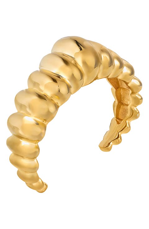 Tufted Crescent Earrings