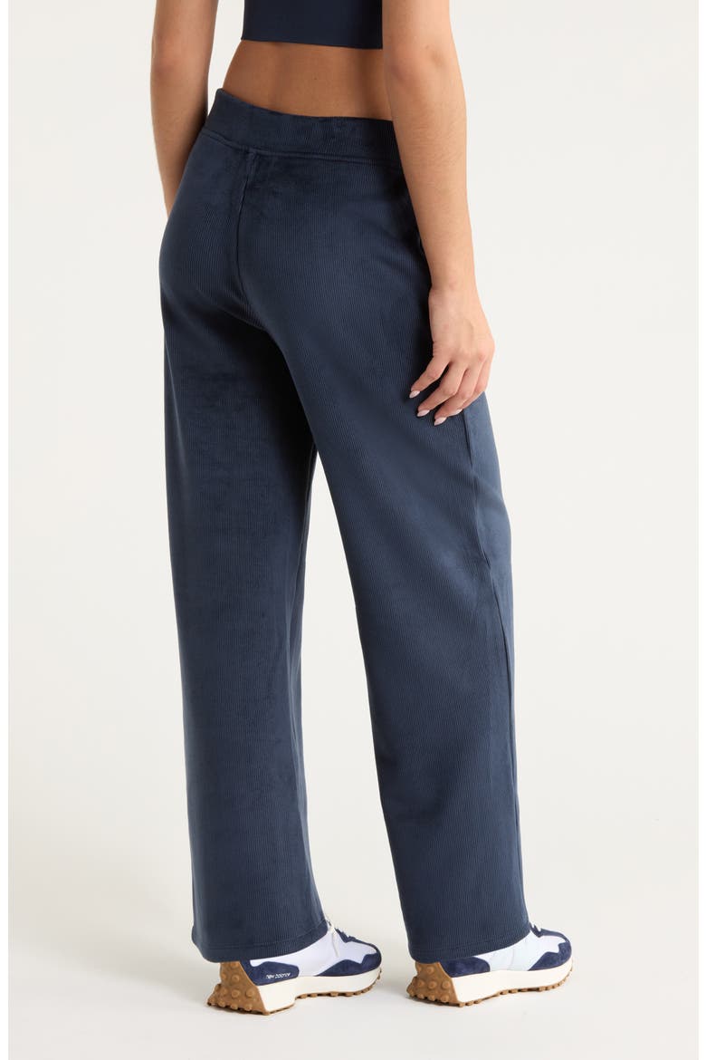 Plush Rib Pants, Alternate, color, NAVY SAPPHIRE