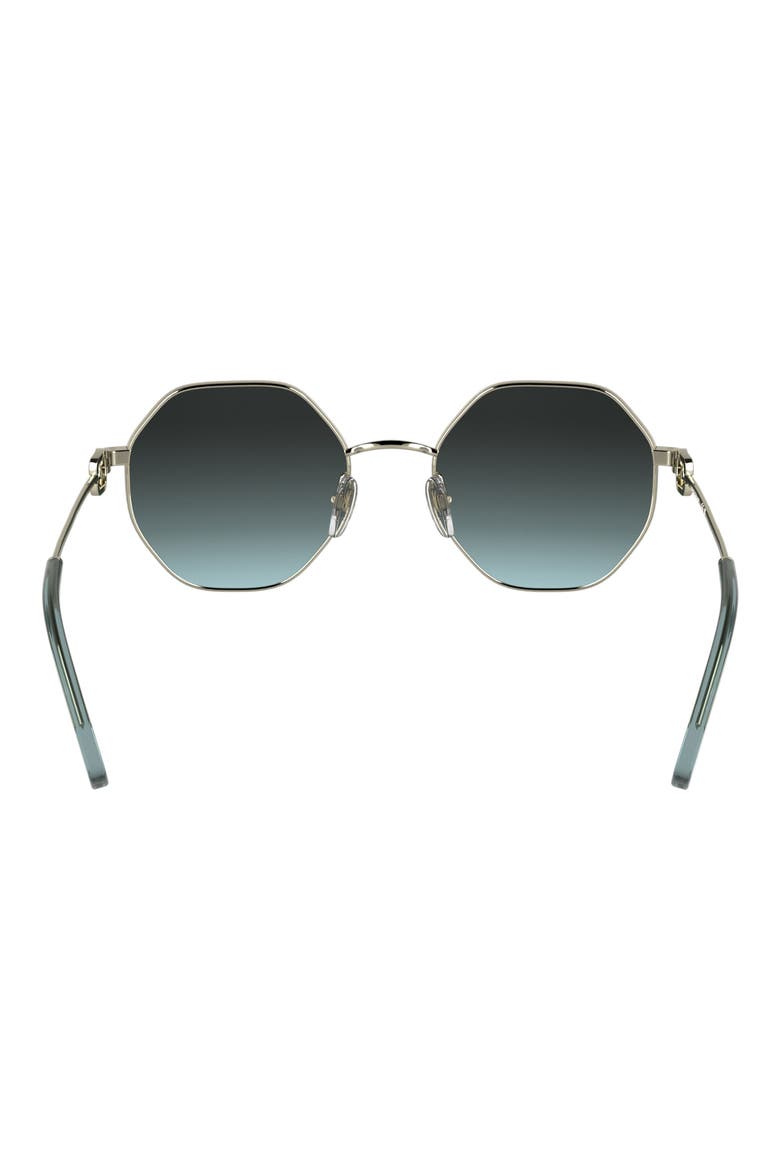Le Foulonné 52mm Gradient Round Sunglasses, Alternate, color, GOLD/ GRADIENT BLUE