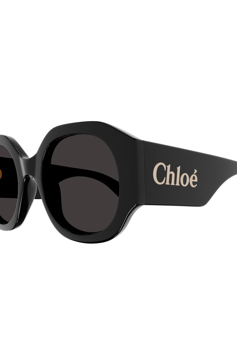 Chloé 53mm Round Sunglasses, Alternate, color,