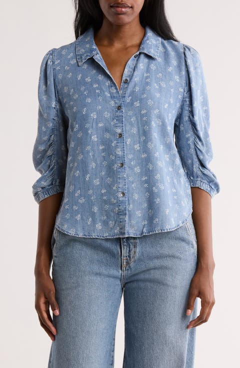 Women's Short Sleeve Tunic Loose Tops Casual Plus Size Tops Pleated Tunic Button Casual Summer Floral Tie Tops For Women – Buy The Best Products In The Online Store
