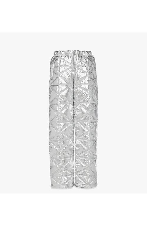 Mcm Après-ski Quilted Pants In Silver