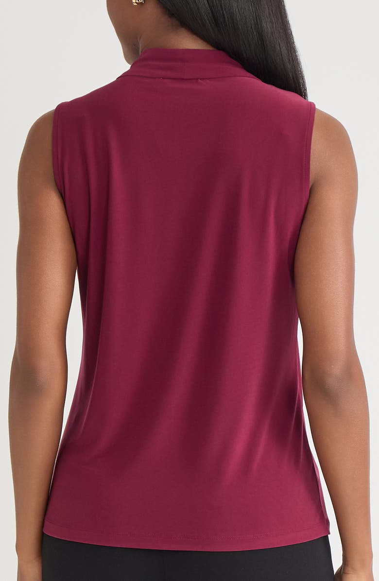KASPER Knot Front Sleeveless Top, Alternate, color, Shiraz
