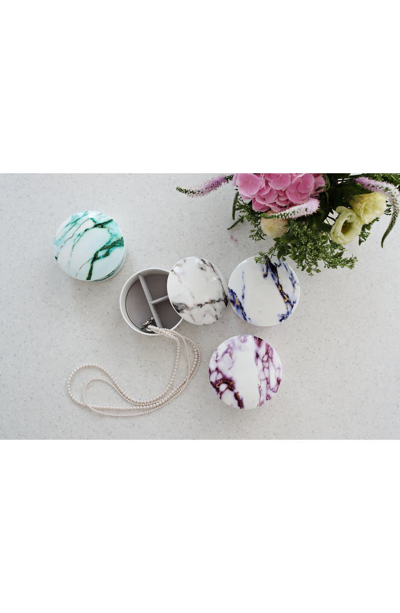 Prouna Marble Azure Jewelry Box, Alternate, color, White