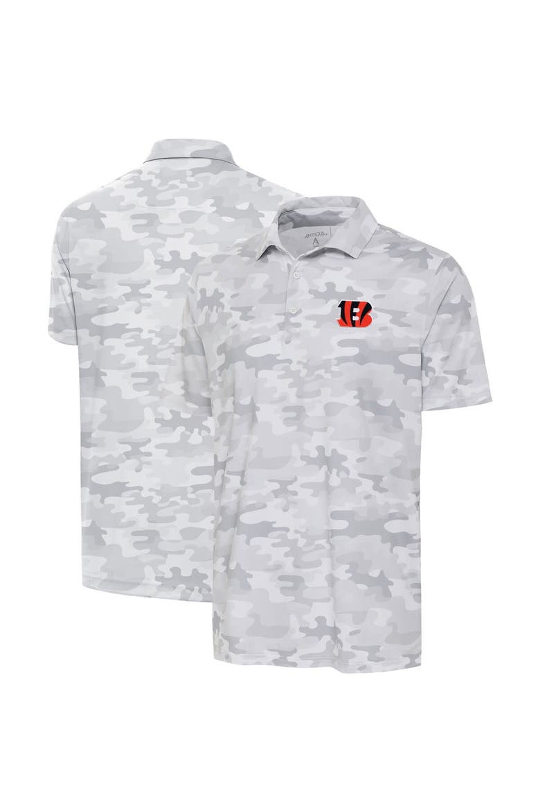 Men's Antigua White Cincinnati Bengals Collide Polo, Main, color, White