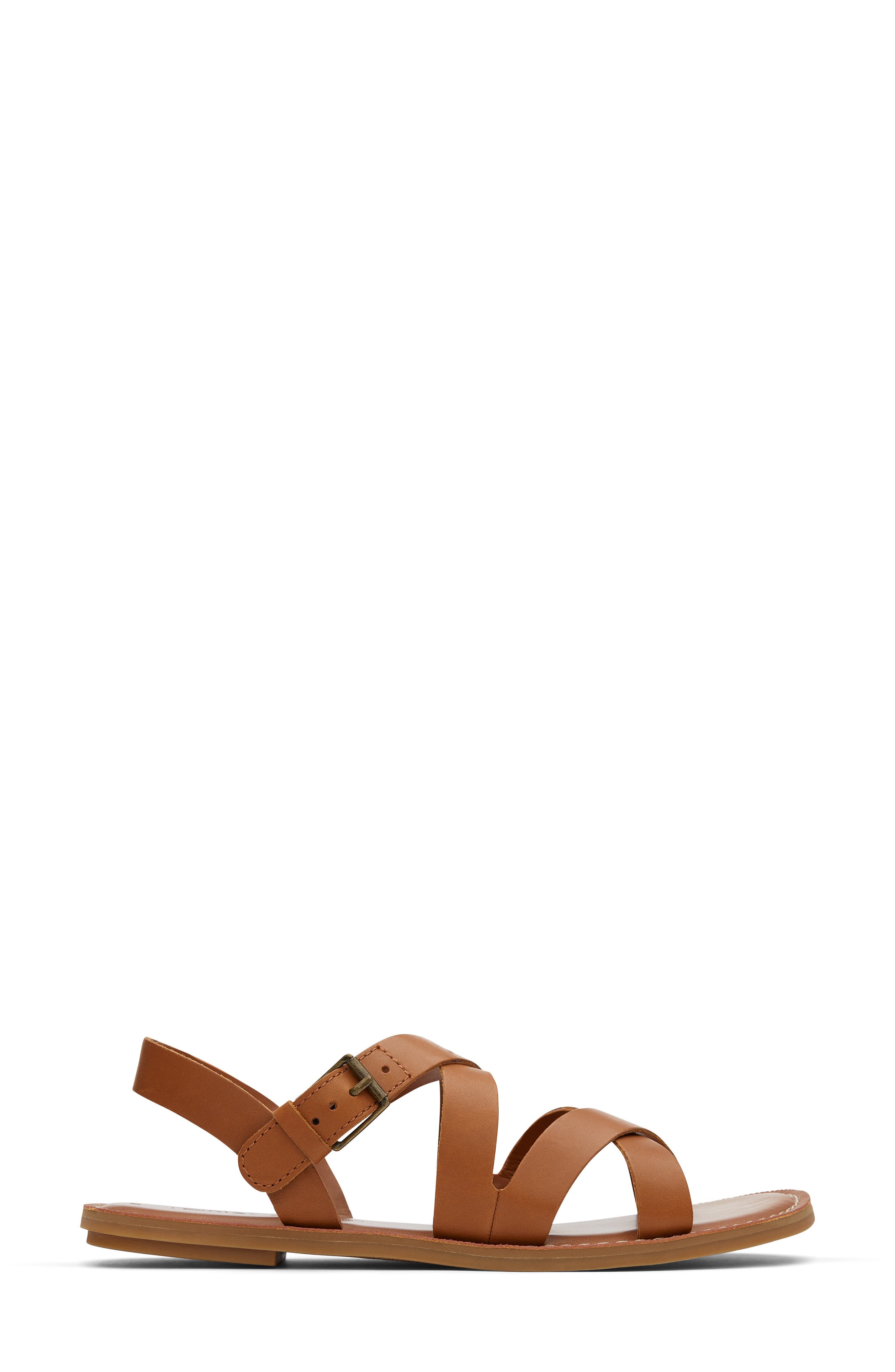 Sicily Flat Sandal, Alternate, color, BROWN