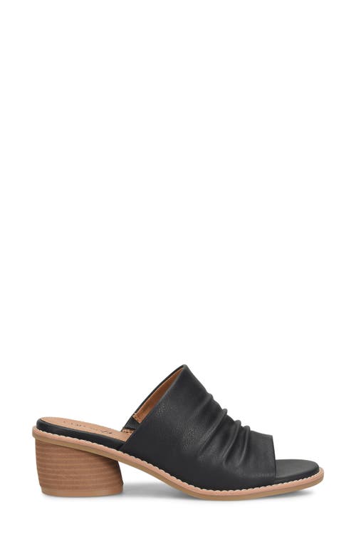 Eurosoft Corley Block Heel Slide Sandal In Black