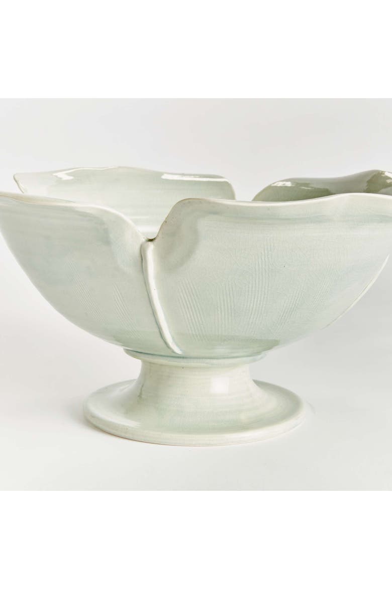Petalo Footed Bowl, Alternate, color, Green