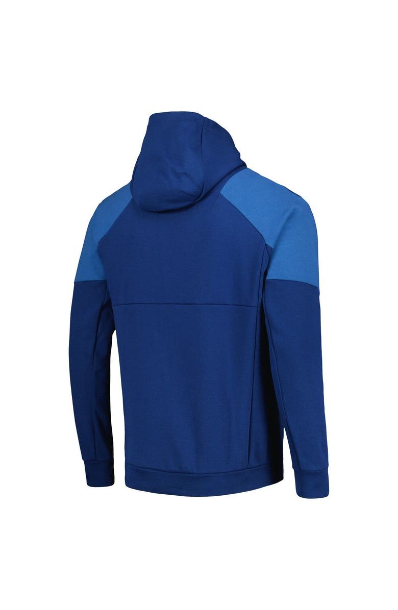 adidas Men's adidas Blue Seattle Sounders FC 2023 Player Travel Pullover Hoodie, Alternate, color, Blue