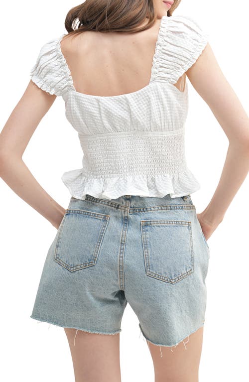 Lush Sweetheart Neck Textured Top