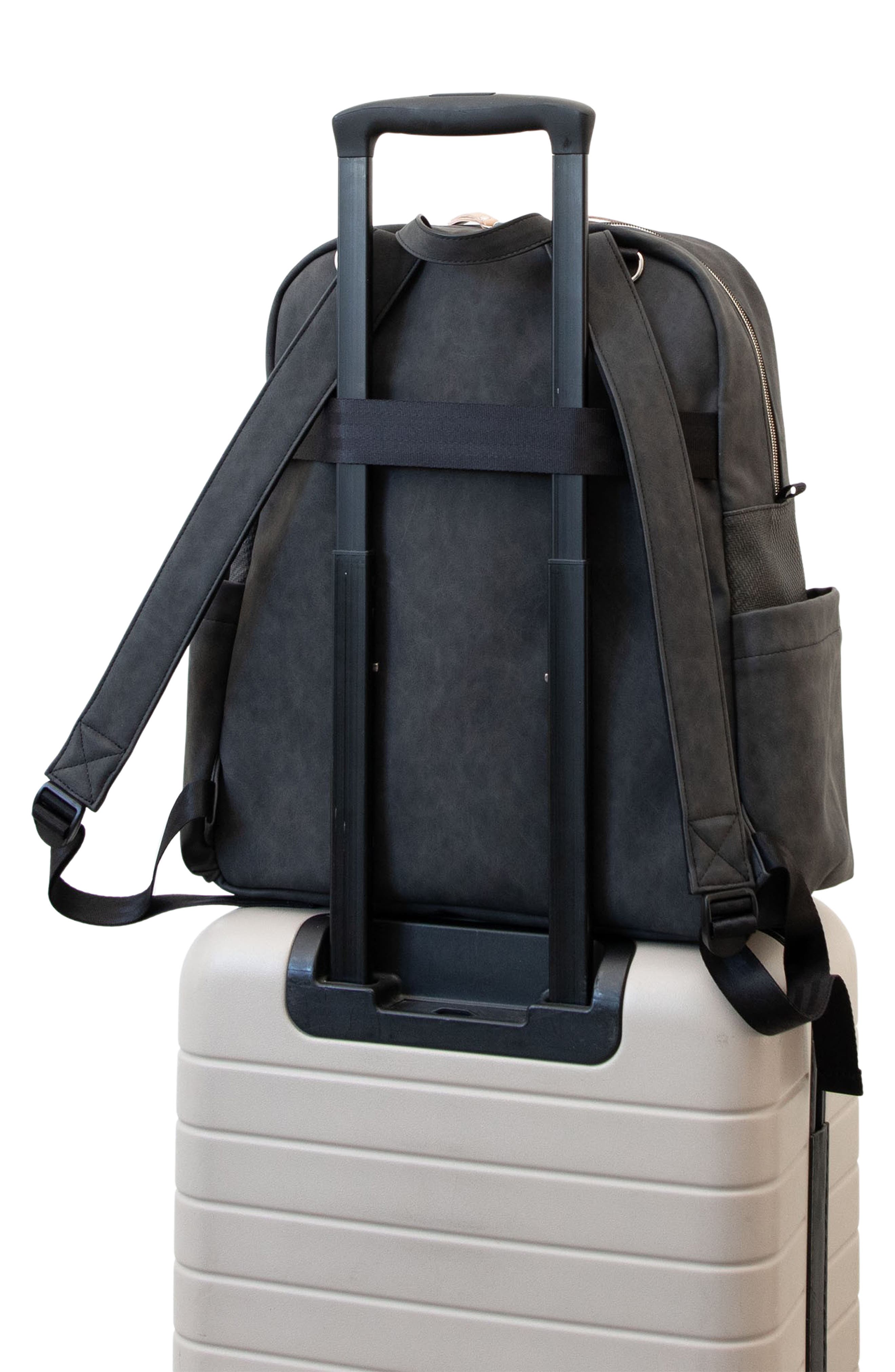 Petunia Pickle Bottom Sync Water Resistant Diaper Backpack, Alternate, color, Black