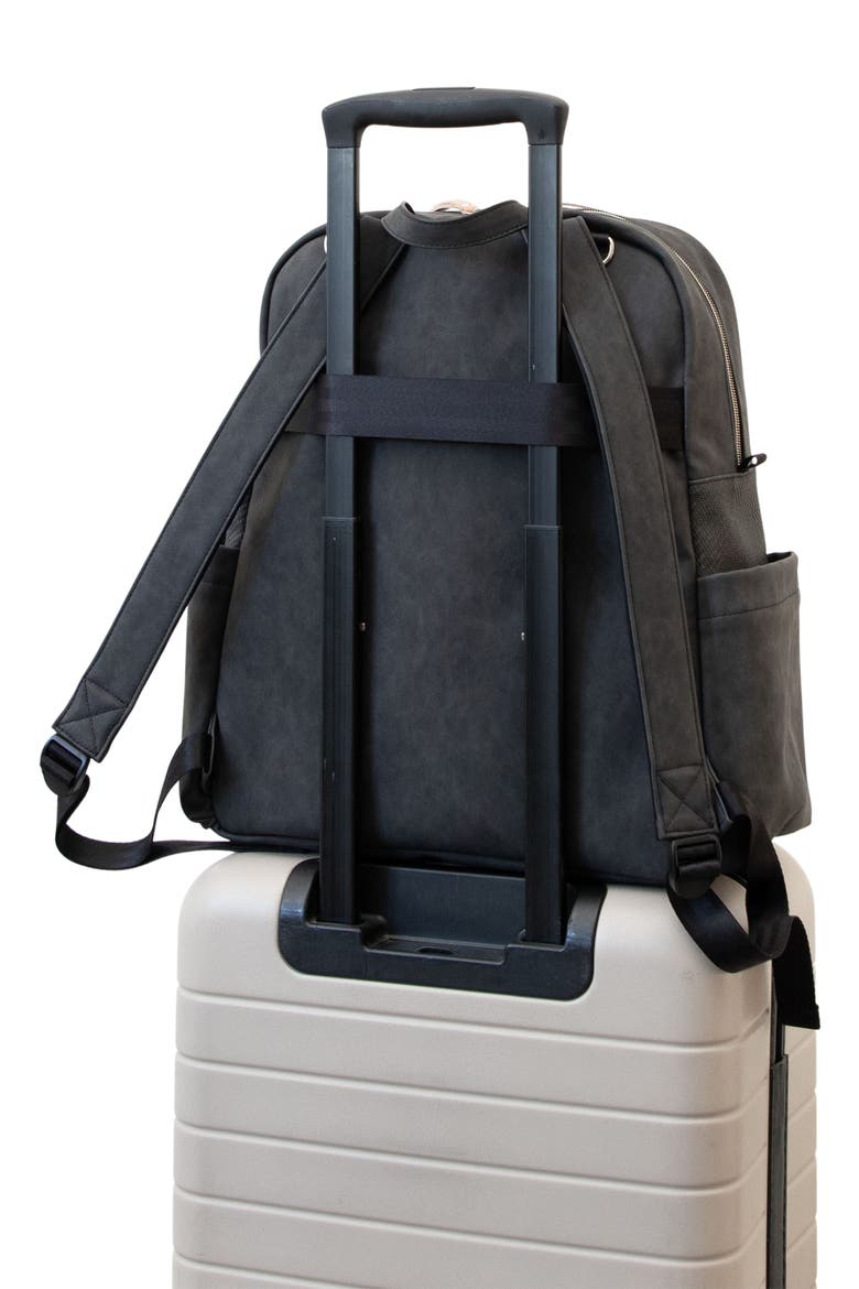 Sync Water Resistant Diaper Backpack, Alternate, color, BLACK