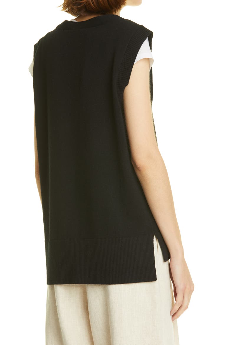 Cashmere Vest, Alternate, color, BLACK