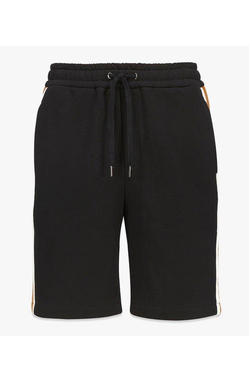 Mcm Classic Logo Track Shorts In Black