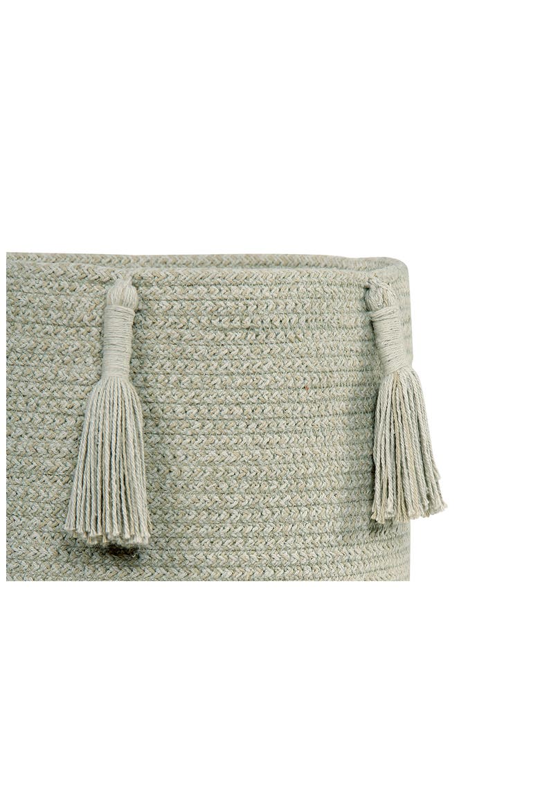 Tassel Basket, Alternate, color, OLIVE