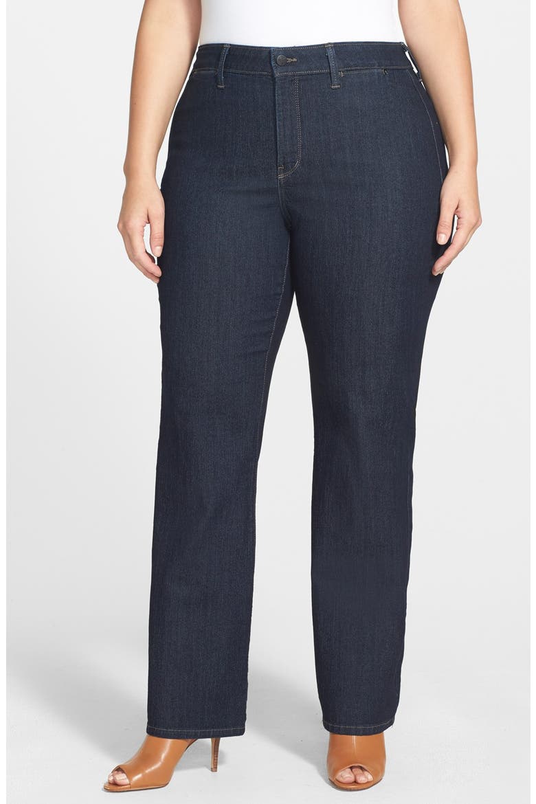 'Isabella' High Rise Stretch Trouser Jeans, Main, color, DARK ENZYME