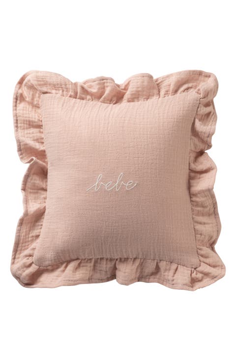 Bebe Ruffle Cotton Gauze Accent Pillow Sham