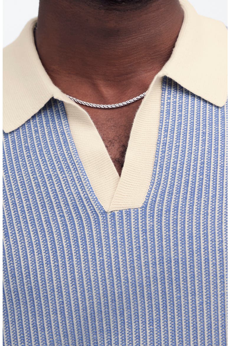 Johnny Collar Tuck Stitch Polo, Alternate, color, DOVE