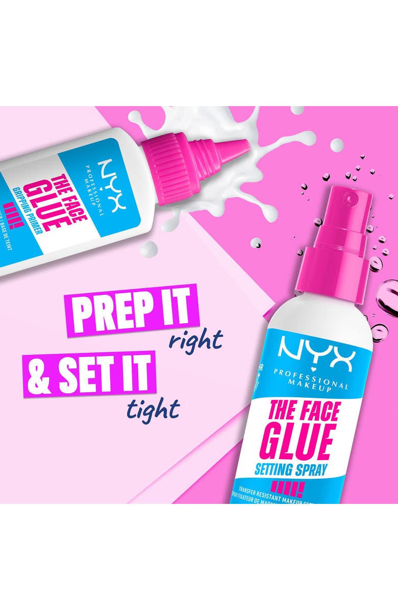 NYX PROFESSIONAL MAKEUP The Face Glue Setting Spray, Alternate, color, No Shade