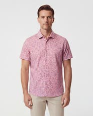 Lords of Harlech Retro Star Mens Printed Button Up Shirt