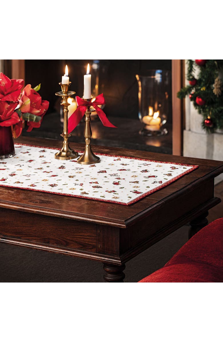 Villeroy & Boch Toy's Delight Extra Long Embroidered Runner, Alternate, color, Multi