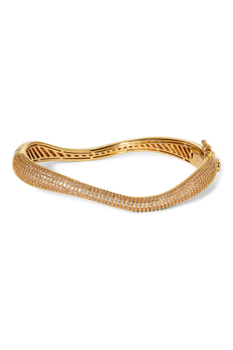 Alma Pavé Organic Hinge Bracelet, Main, color, GOLD