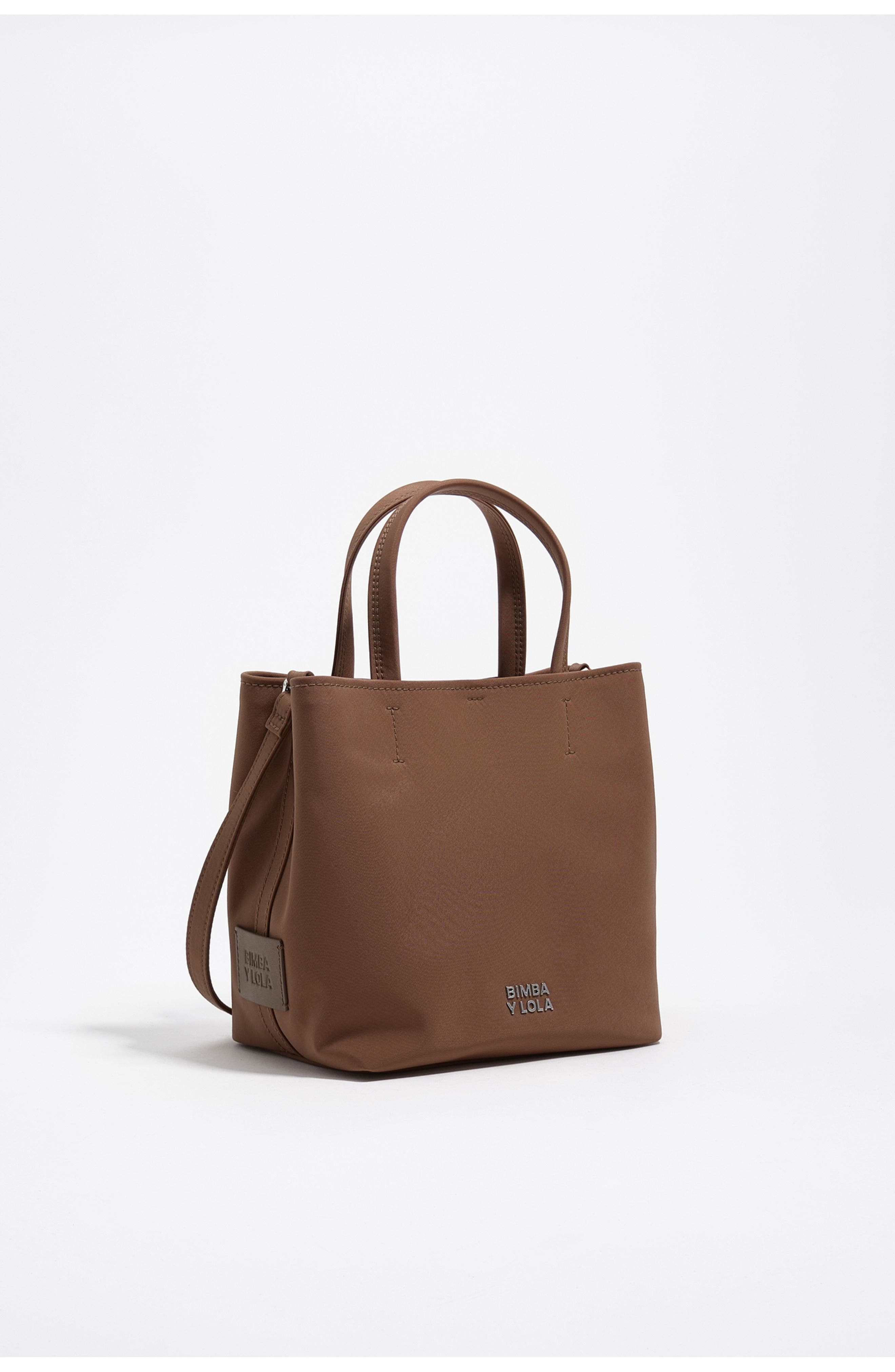 Bimba y Lola Medium Nougat Nylon Chihuahua Bag, Main, color, Nougat