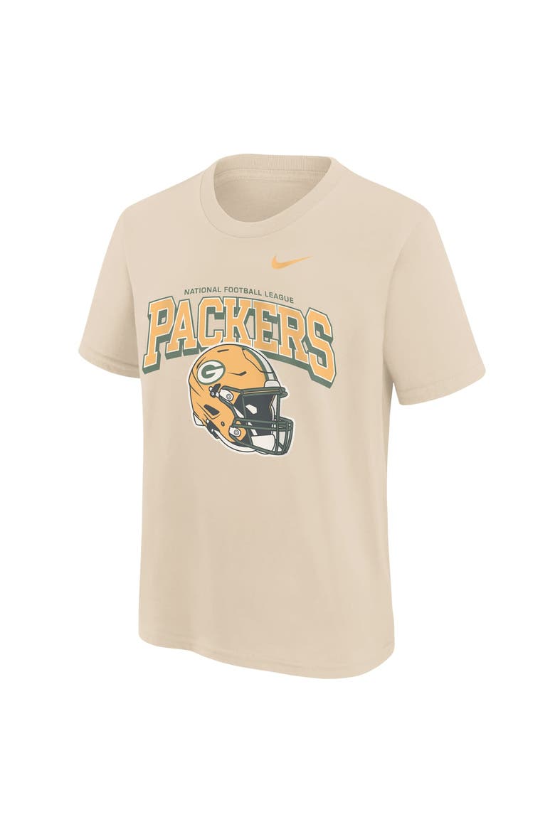 Youth Nike Natural Green Bay Packers Vintage Mod Easy Lane T-Shirt, Alternate, color, Natural