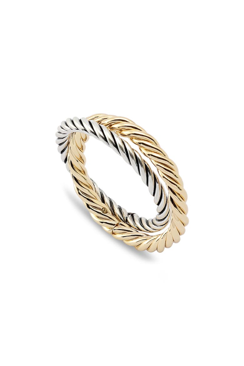 Interlocking Double Rope Band Ring, Alternate, color, TWO TONE