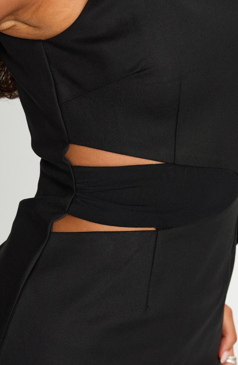 Princess Polly Night Changes Cutout Sleeveless Minidress, Alternate, color, Black