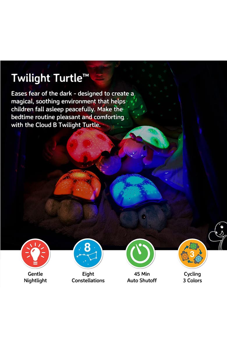 Cloud B Twilight Turtle - Star Projector Nightlight Toy - Classic, Alternate, color, Green