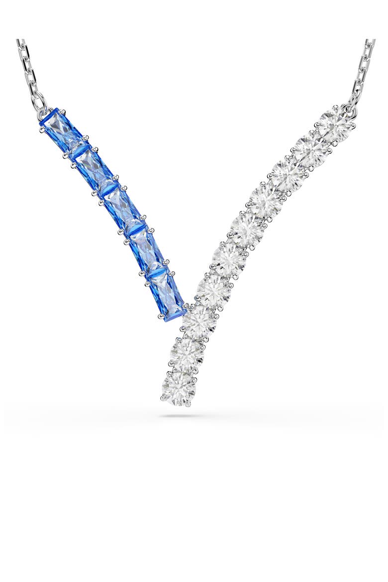 Matrix Pendant Necklace, Main, color, BLUE/ SILVER