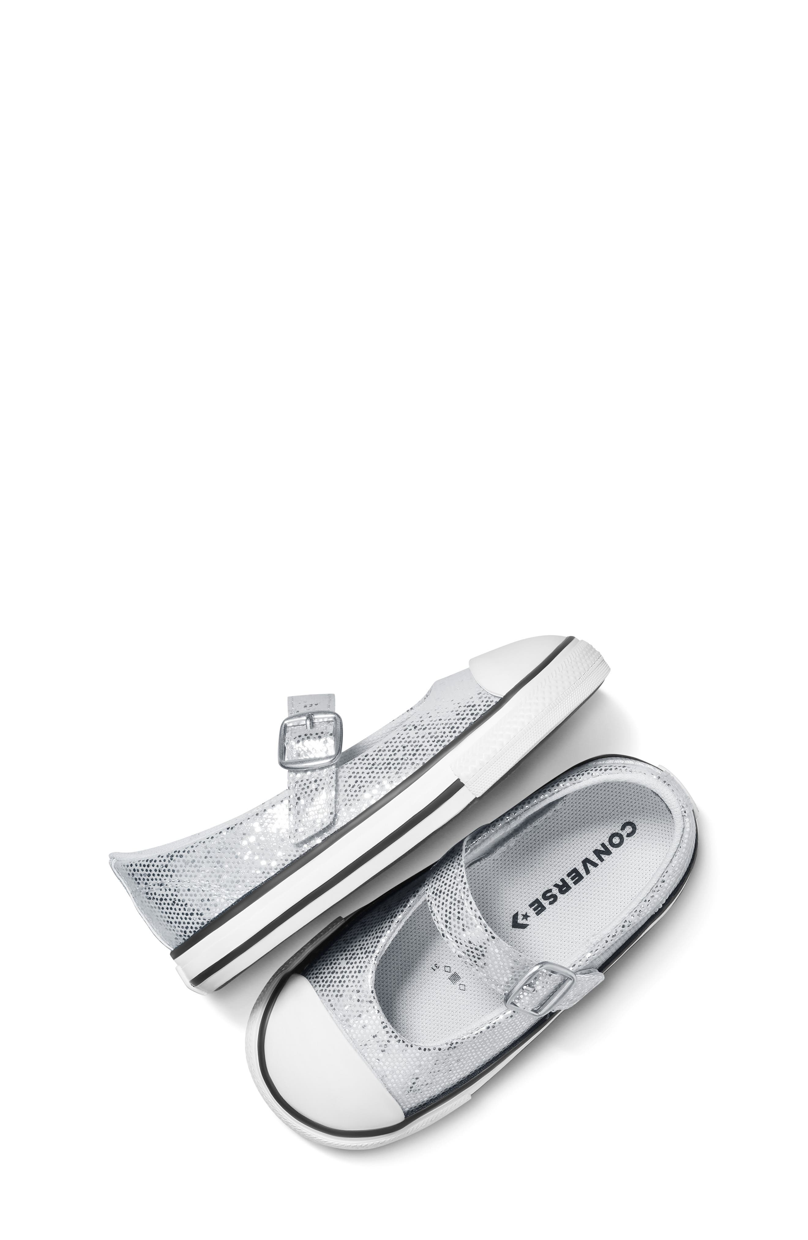 Converse Kids' Chuck Taylor All Star Dainty Mary Jane Sneaker, Alternate, color, Barely Grey/ White/ Black