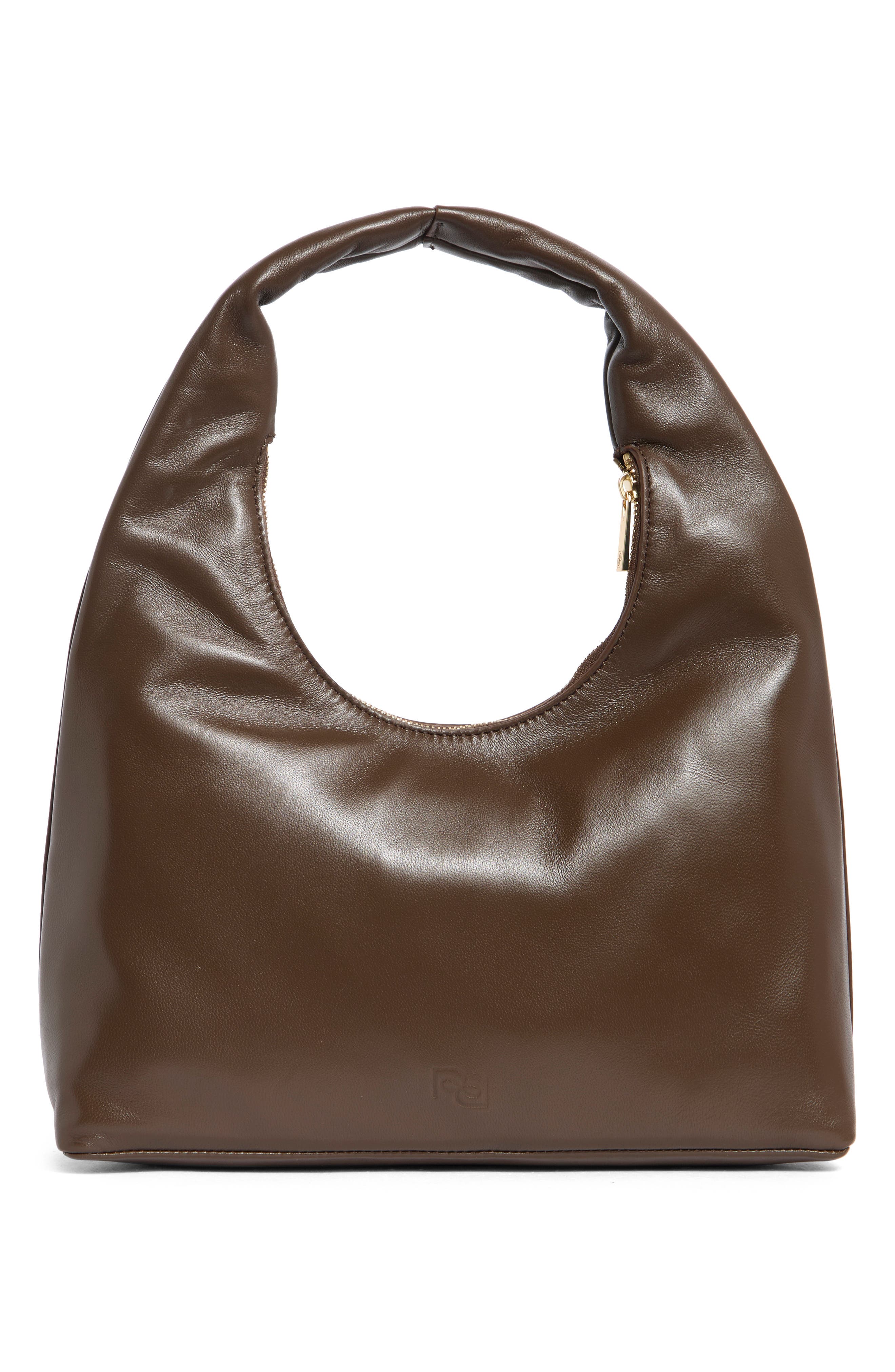 Reformation Willow Leather Shoulder Bag, Alternate, color, Pinecone Leather