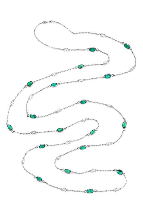 Emerald Gatsby Chain Necklace