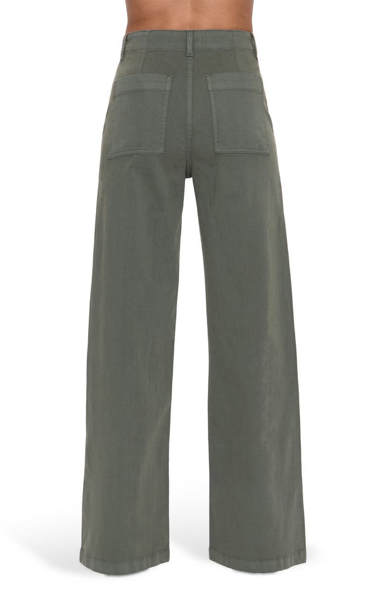 Nicole Stretch Cotton Wide Leg Pants
