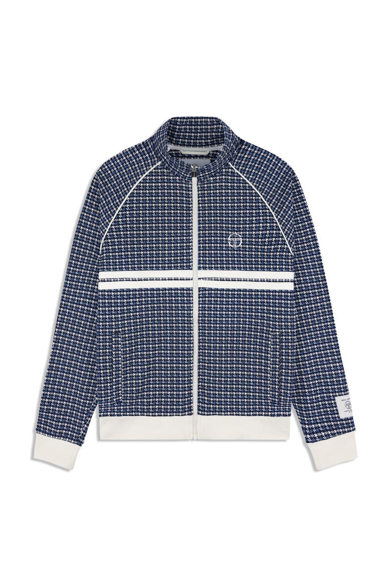 Dallas Houndstooth Track Jacket, Main, color, MARITIME BLUE