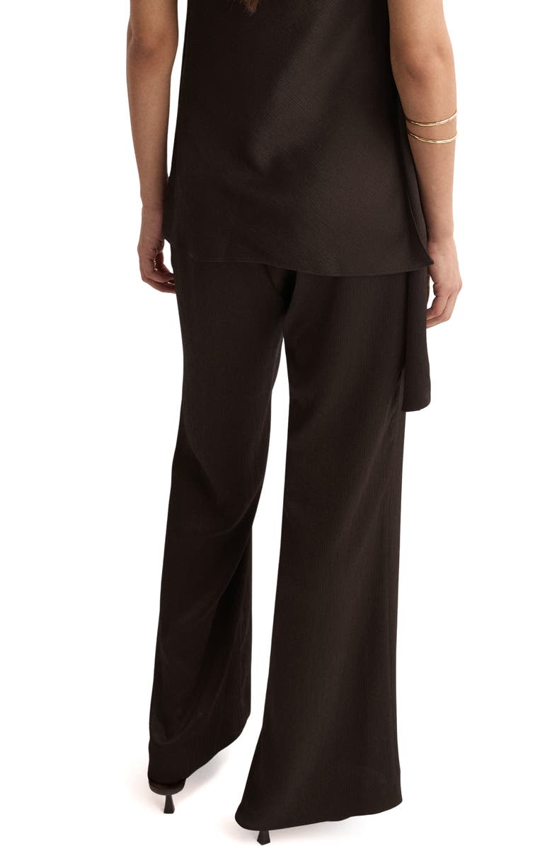 MANGO Straight Leg Satin Pants, Alternate, color, 