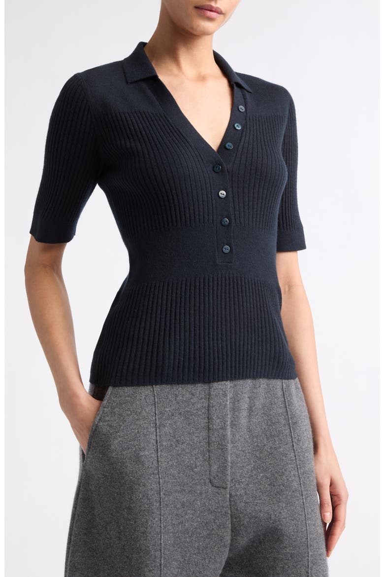 Malie Cashmere Pullover Sweater, Alternate, color, NAVY