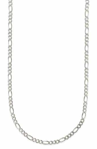 A&M Gender Inclusive Sterling Silver Figaro Necklace