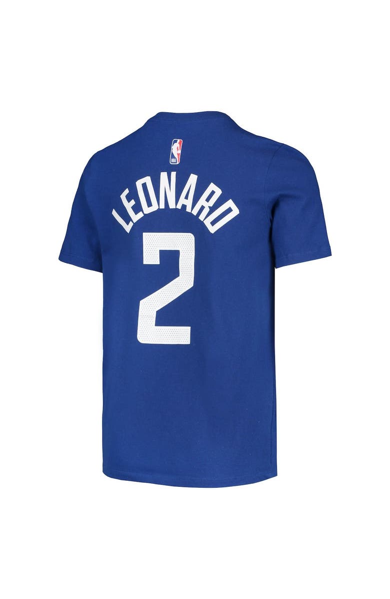 Nike Youth Nike Kawhi Leonard Royal LA Clippers Logo Name & Number Performance T-Shirt, Alternate, color, Royal