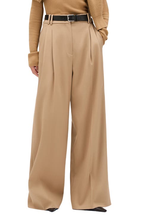 Twill Pleated Trouser