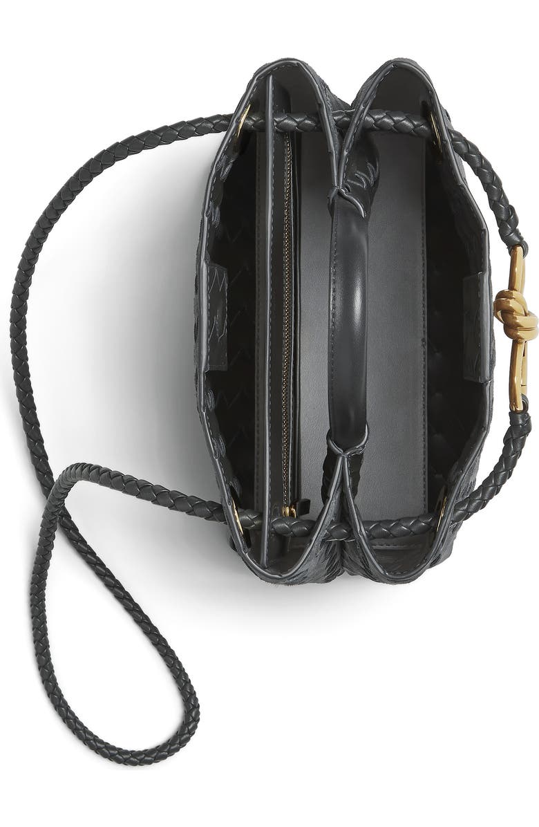 Bottega Veneta Small Andiamo Intrecciato Suede Shoulder Bag, Alternate, color,