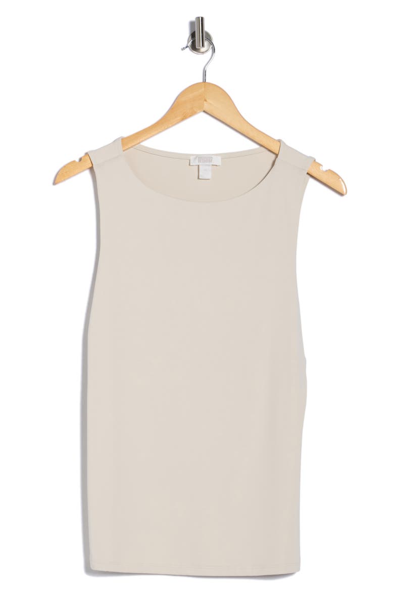 Scoop Neck Sculpt Knit Tank, Alternate, color, BEIGE RAINY DAY
