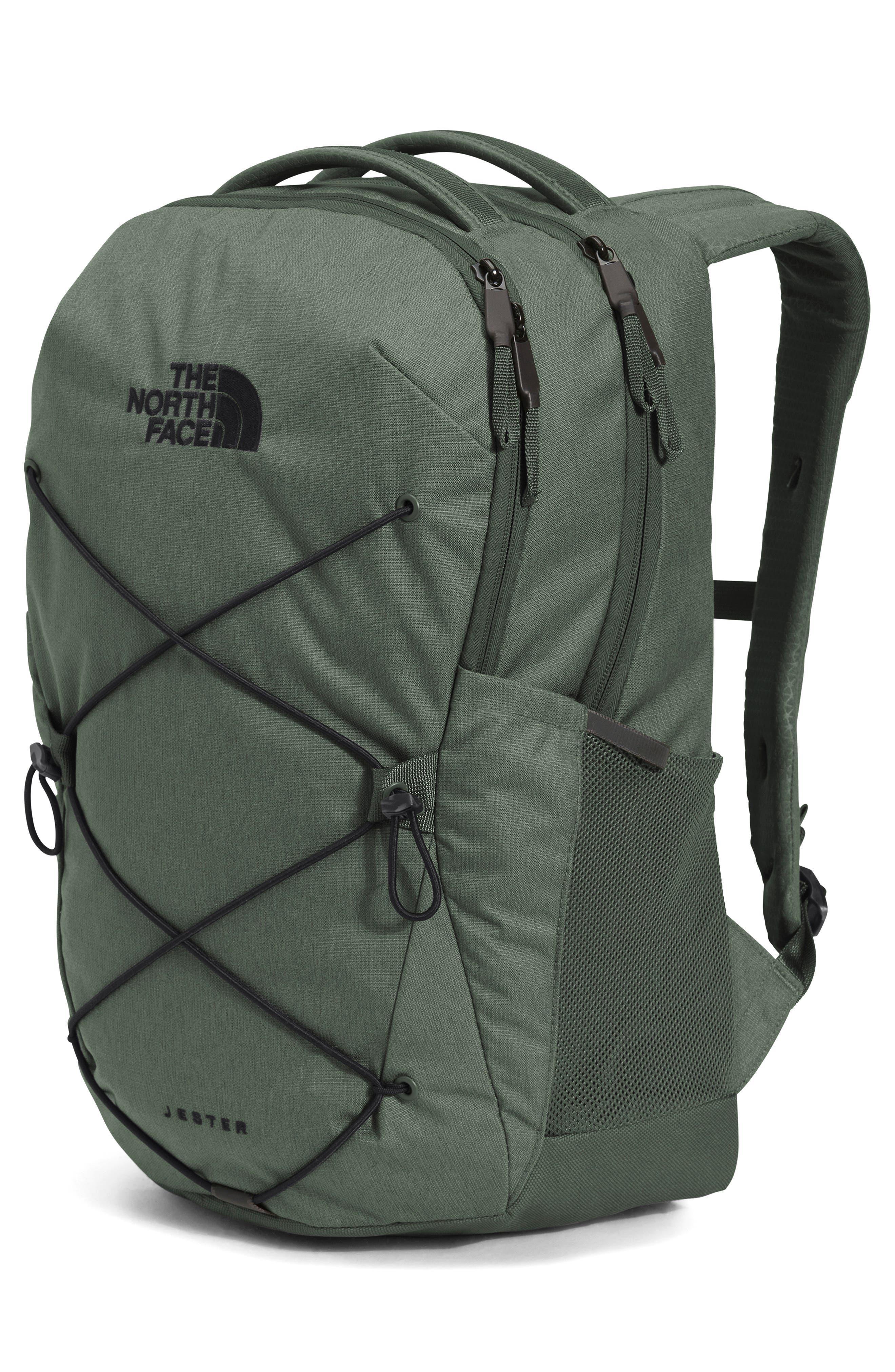 Jester Campus Backpack, Alternate, color, THYME LIGHT HEATHER/ TNF BLACK