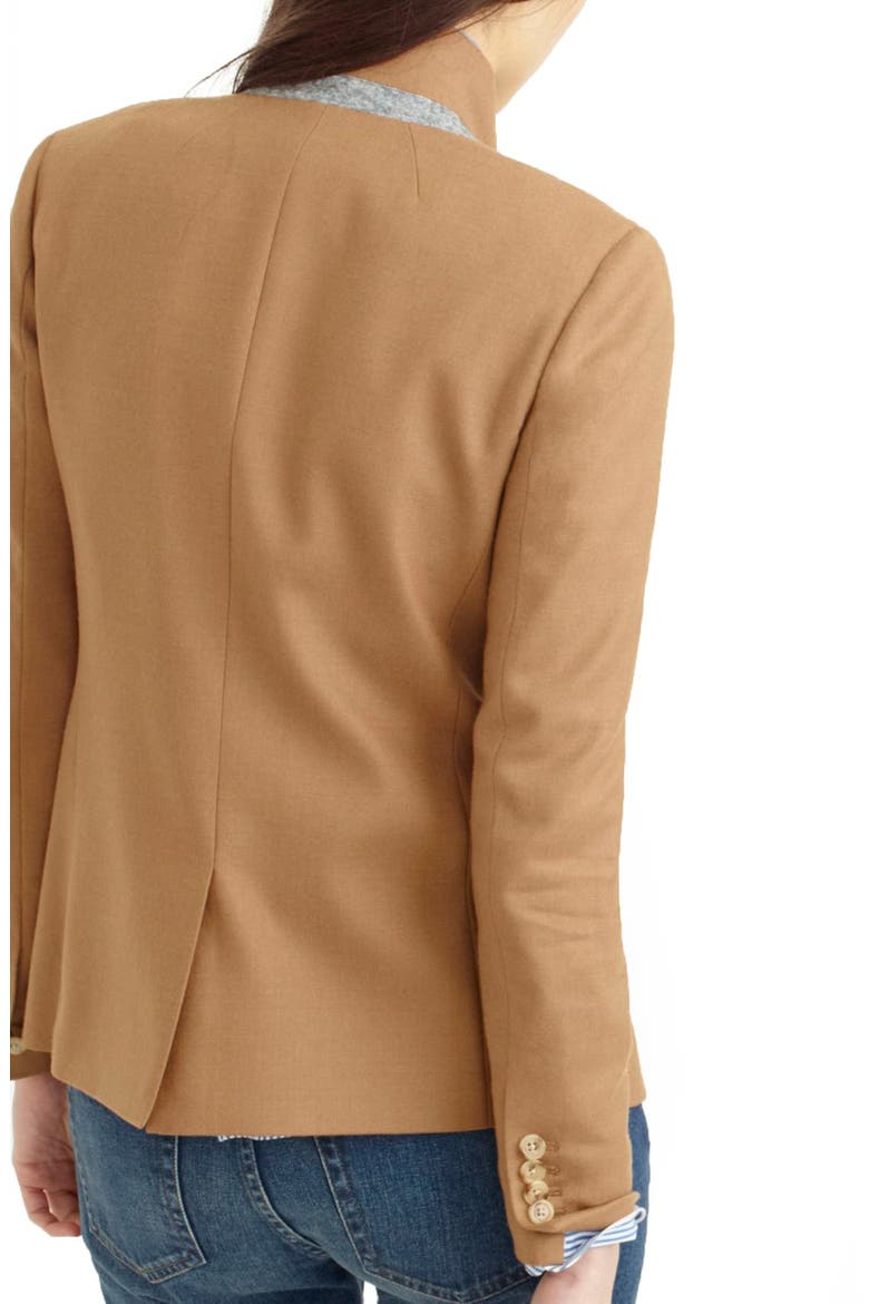 Regent Stand Collar Blazer, Alternate, color, WARM CAMEL