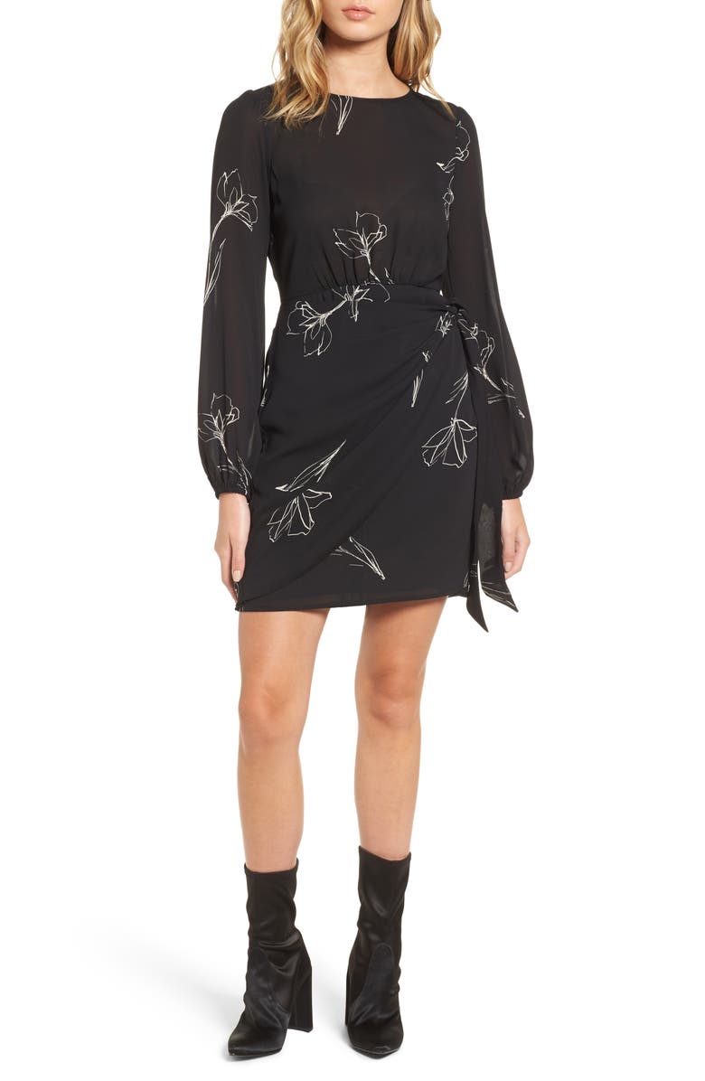 ASTR the Label Tie Skirt Dress, Main, color, 