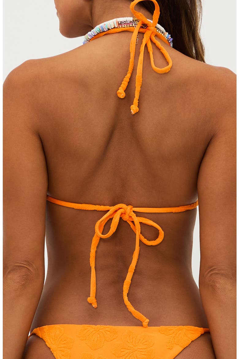 Winona Jacquard Terry Bikini Top, Alternate, color, HIBISCUS SORBET